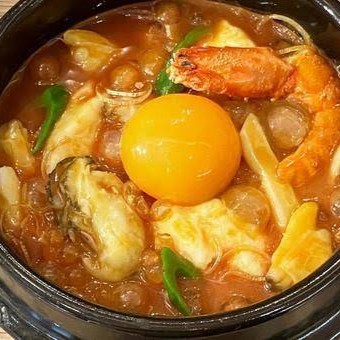 海鮮スン豆腐チゲ(ライス付き)