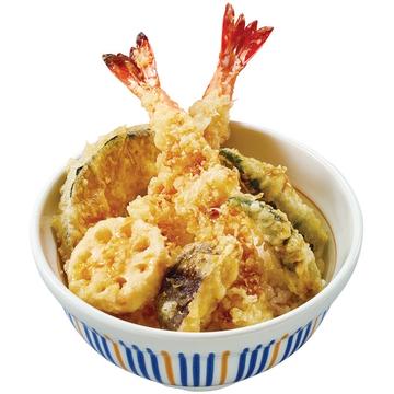 なか卯の上海老天丼 Duble Shrimp & Veggie Tempura Rice Bowl