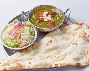 ほうれん草マトンカレーセット Sag Mutton Curry Set
