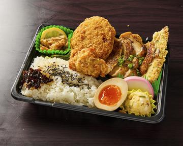 ⑦にんにくもも＆鶏メンチ＆鶏チャーシュー弁当
