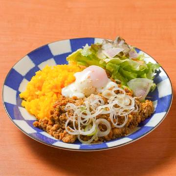 和風キーマカレー(ターメリックライス)