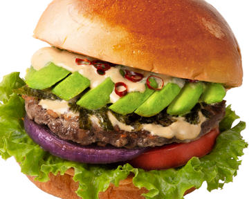 アボカド海苔ワサビバーガー