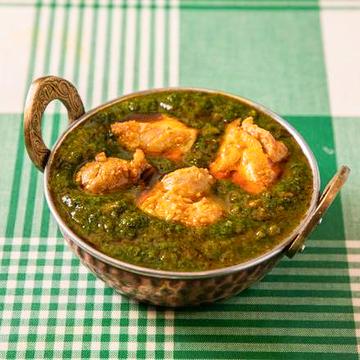 ほうれん草とチキンのカレー Spinach & Chicken Curry