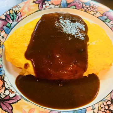 オムライスデミグラスソース
