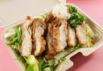 サラダ揚げカオマンガイ Salad fried khaomangai