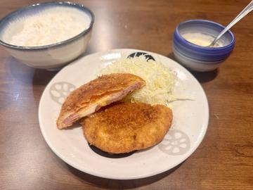 チーズハムカツ定食(ハムカツ1枚)