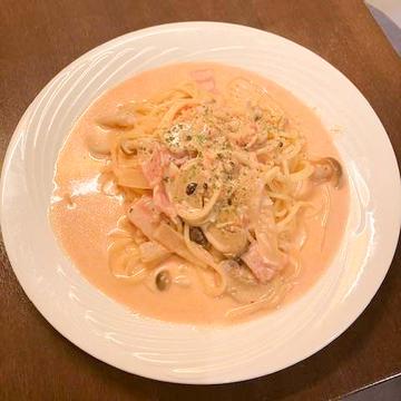トマトクリームスパゲティtomato cream spaghtti