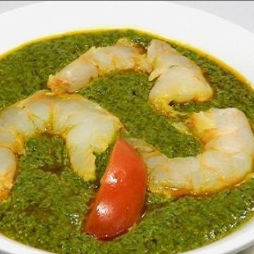 サグシュリンプカレー(Sag shrimp curry)