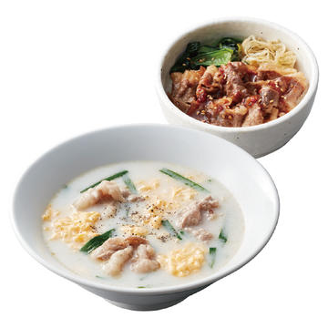 カルビ玉子スープとミニカルビ丼セット