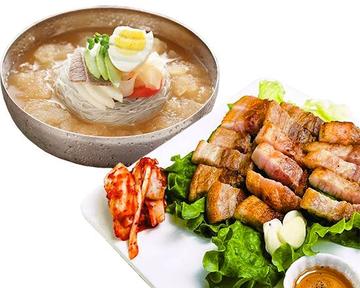 【NEW】生サムギョプサル・冷麺セット