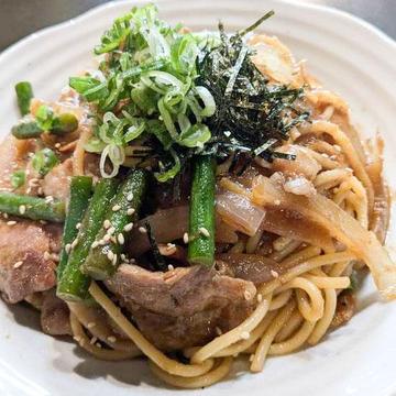 インパクト生姜焼パスタ