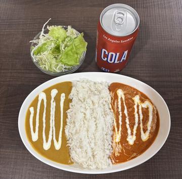 ダブルカレーライスセット