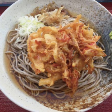 かき揚げ天そば Soba Noodles with Vegetable Tempura