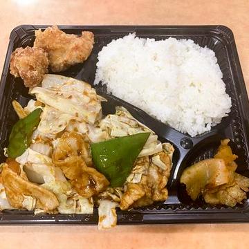 ホイコーロー弁当 Double Cooked Pork Bento Box