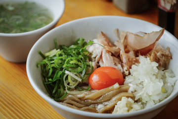 【人気No1】特注三河屋製麺使用しじみまぜそば-しじみスープ付き*湯で前160g