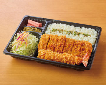 特撰やわらかヒレかつ 90g ・ 大海老フライ 弁当