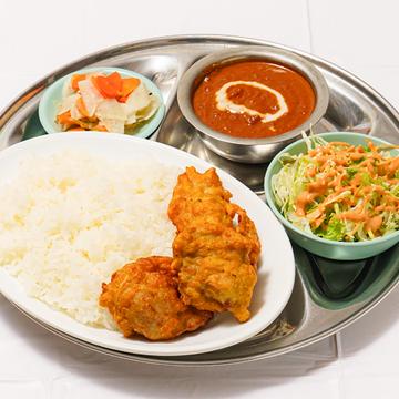 唐揚げカレーセット(Fried chicken curry set)