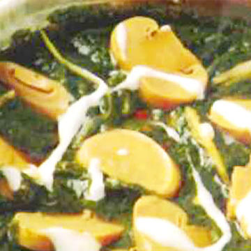 パラクマッシュルームカレー/Palak Mushroom
