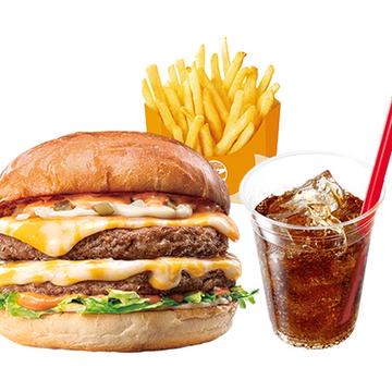 【セット】ダブル絶品チーズバーガー Double ZEPPIN(Supreme) Cheeseburger Set
