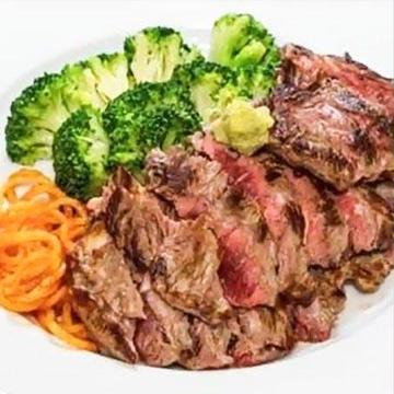 ごはんの代わりにブロッコリー＆ふらんす亭ランプステーキ弁当200g(一口カレー付)