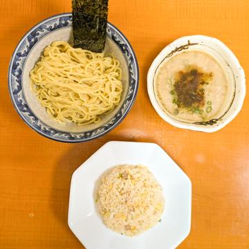 和風つけ麺 半チャーハンセット(温かいスープ)