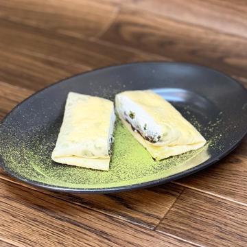 手作りクレープ  和風抹茶あんクレープ