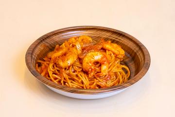海老のトマトソースパスタ