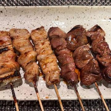 焼き鳥盛り合わせ6本(タレ)