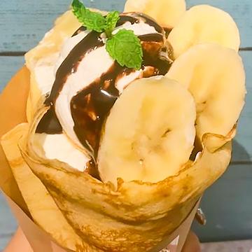 チョコバナナクレープ