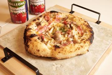 きのことベーコンのホワイトソース (Mushroom ＆ Bacon with White Sauce)