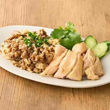 自慢の牛飯カオマンガイ Khao Man Gai over Beef Rice