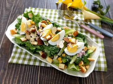 たまごシーザーサラダ/egg Caesar salad/  