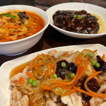 300円 割引 ！！ チャジャン麺 + チャンポン + タンスユク(小) セット！！！