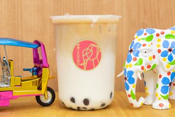 (COLD)人気！タイアッサムミルクティー(タピオカふつう入)