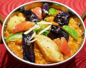 なすとポテトのカレー/Began Aloo Curry