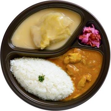 キャベカレ(ロールキャベツと欧風ポークカレーのハーフ＆ハーフ)
