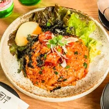 ホルモンキムチチャーハン丼