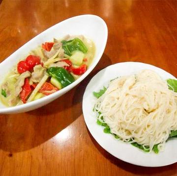グリーンカレー (素麺)orご飯