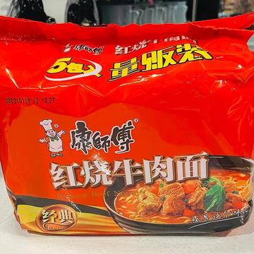 ビーフ醤油味ラーメン5P入り(康傅牛肉面5包装)