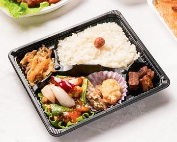 鶏肉カシューナッツ、豚角煮弁当