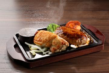ハンバーグ＆チキンステーキ(ライス付き)