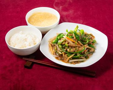 青椒肉絲定食