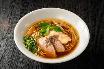 鴨のせはまぐり醤油そば