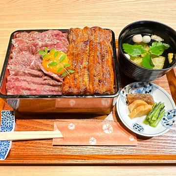 鰻と牛肉の贅沢和重 Luxurious Japanese Eel ＆ Beef Rice Box