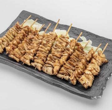 炭火焼き鳥 とり皮 10本セット(タレ)