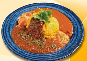 2種あいがけカレーDX タンドリーチキン