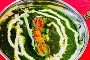 エビとほうれん草カレー ebi sag curry