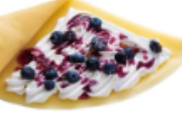 ブルーベリーブルーベリーソースクレープ/blueberry blueberry sauce crepe