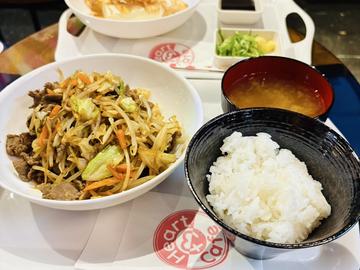 台湾野菜炒め定食
