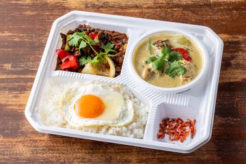 ガパオライス＆タイカレーセットGaprao rice ＆ Thai curry set